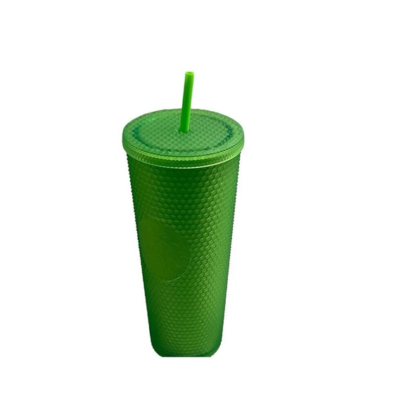 Disney World Parks Starbucks Green Studded Geometric Venti 24 oz Tumbler Cup New - Picture 7 of 13
